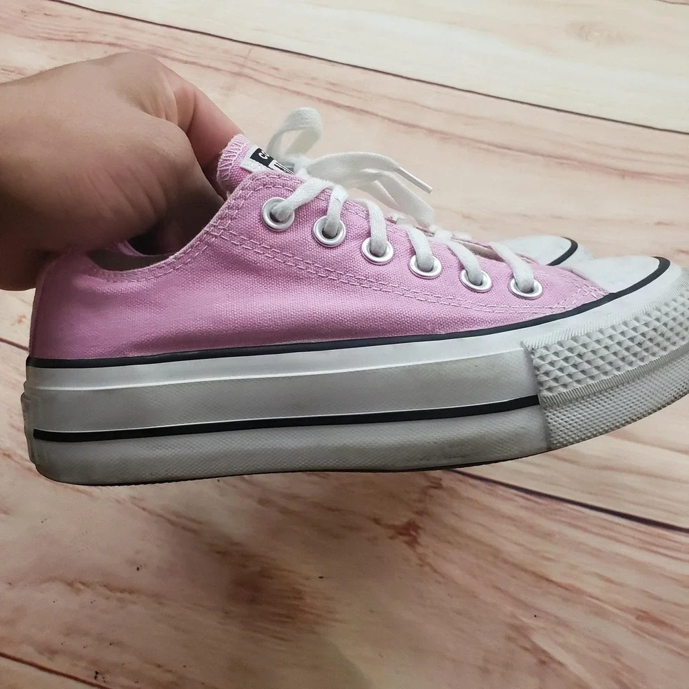 Converse Chuck Taylor All Star Lift Shoes Womens Size 5 Pink Platform‎ Canvas